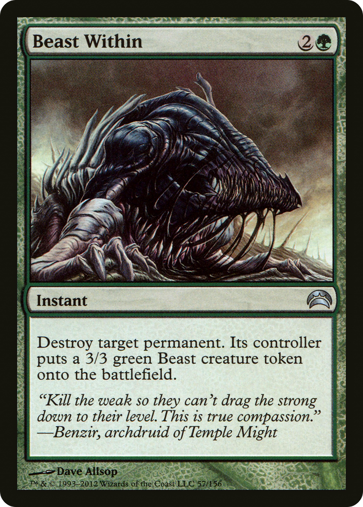 Beast Within (PC2-057) [Planechase 2012] Foil