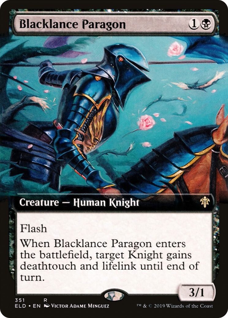 Blacklance Paragon (Extended Art) (ELD-351) [Throne of Eldraine] Foil