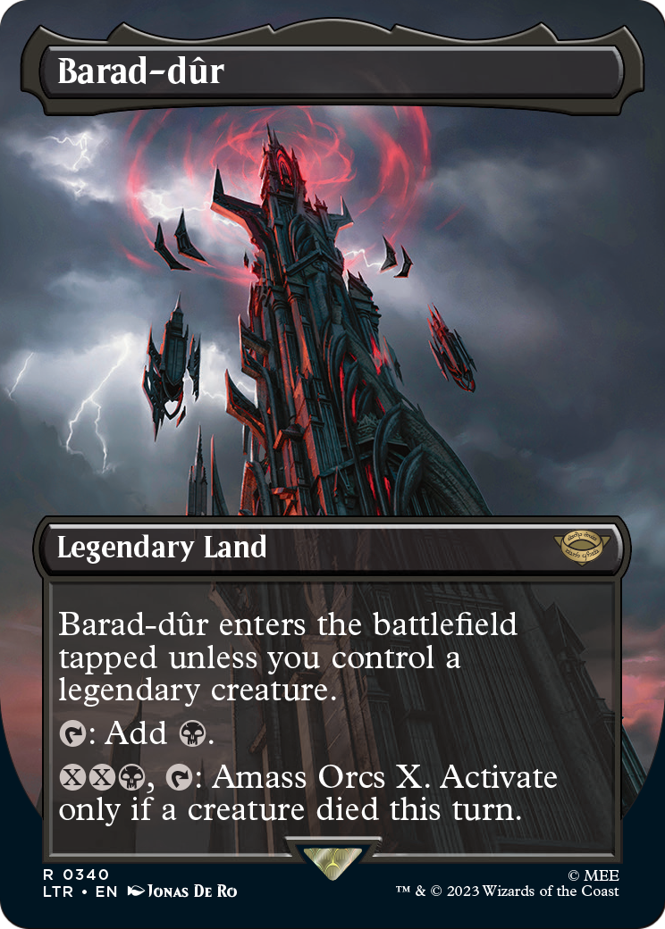 Barad-dur (LTR-340) (Borderless) [The Lord of the Rings: Tales of Middle-earth] Foil