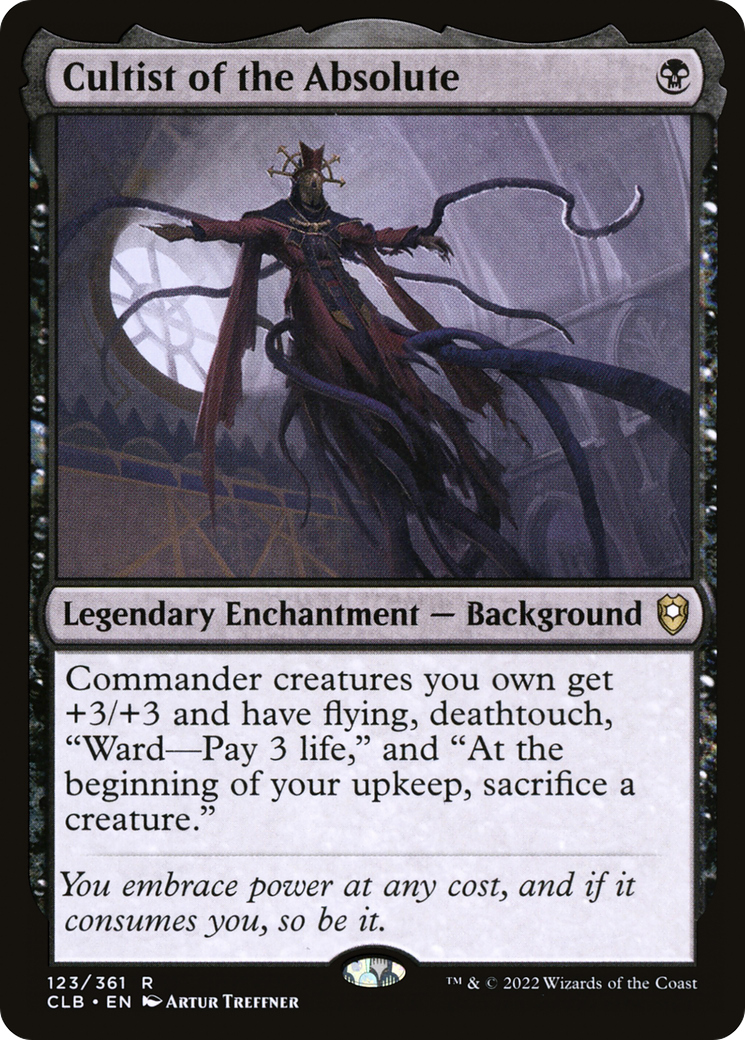 Cultist of the Absolute (CLB-123) [Commander Legends: Battle for Baldur's Gate] Foil