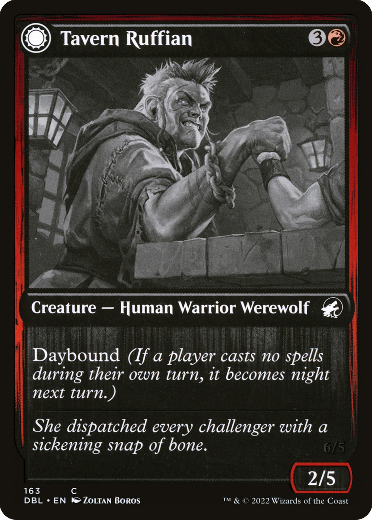 Tavern Ruffian (DBL-163) [Innistrad: Double Feature] Foil