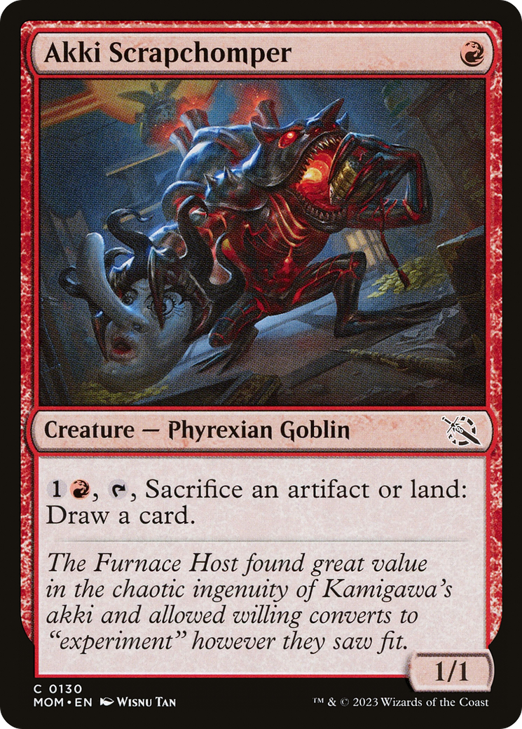 Akki Scrapchomper (MOM-130) [March of the Machine] Foil