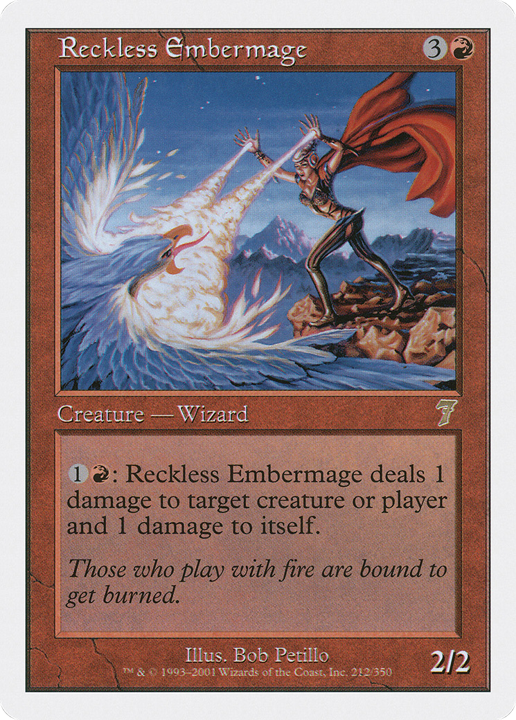 Reckless Embermage (7ED-212) [7th Edition]