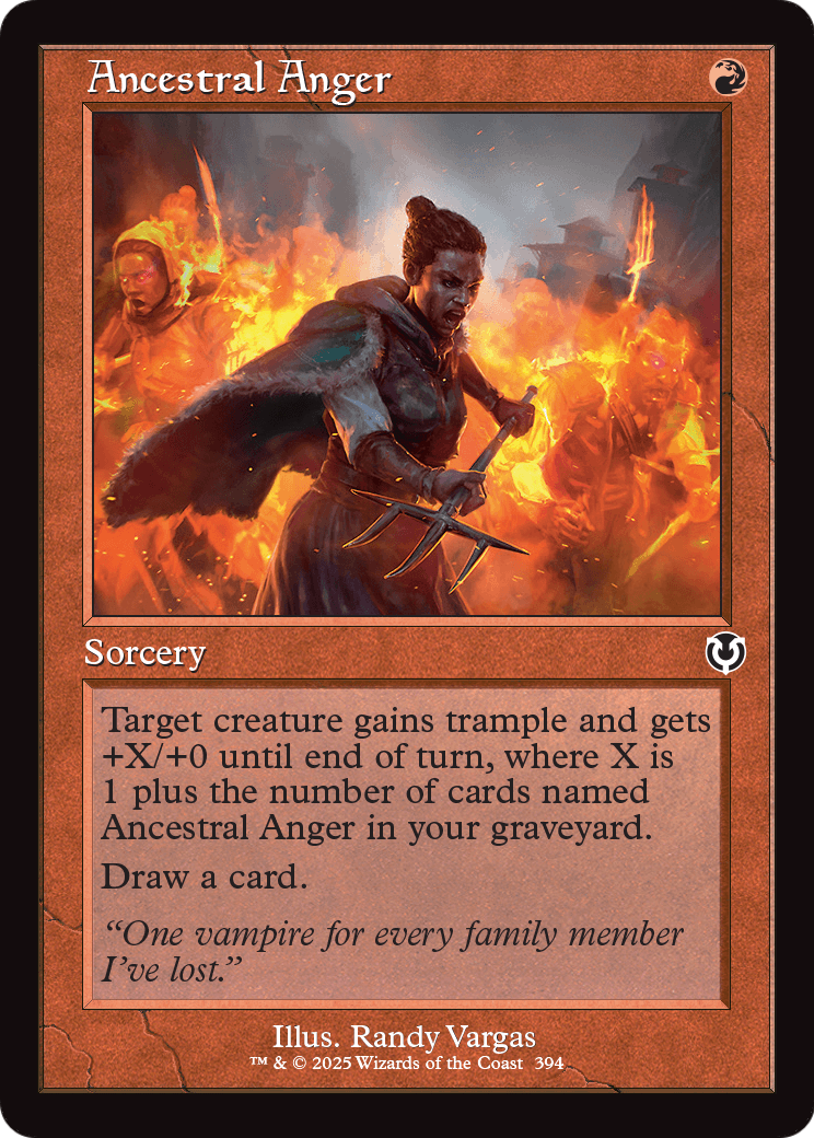 Ancestral Anger (Retro Frame) (INR-394) [Innistrad Remastered]