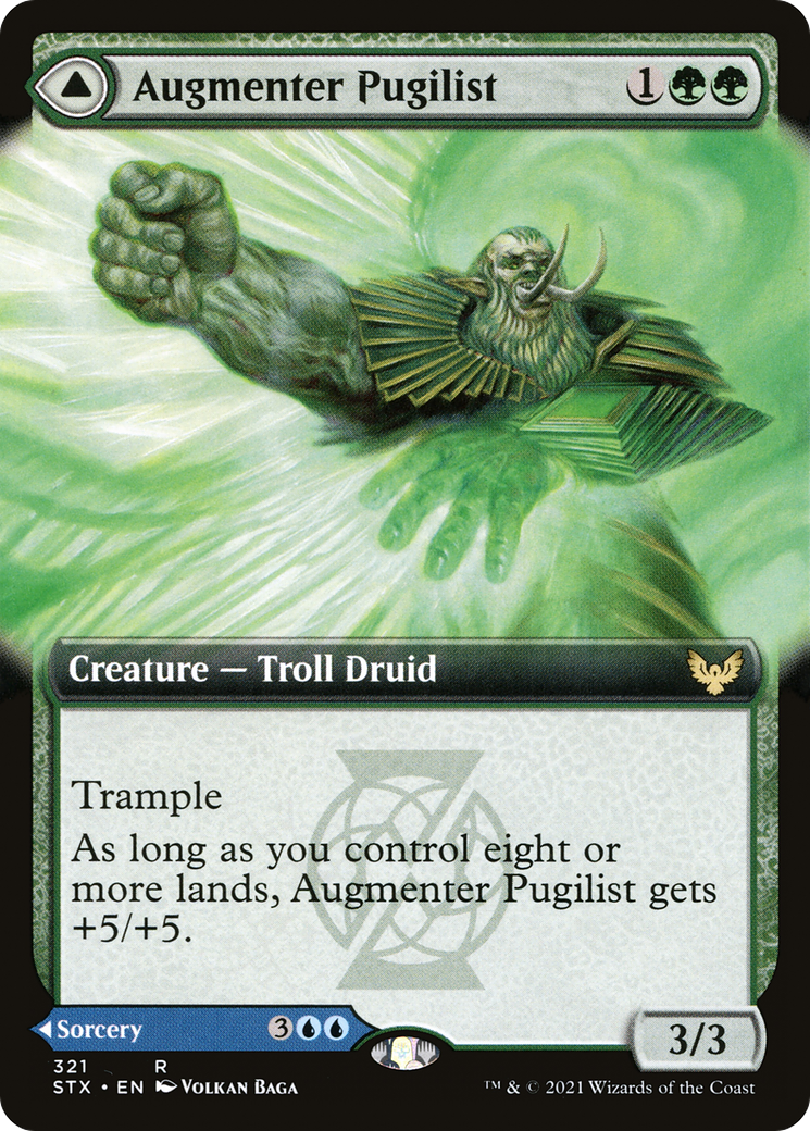 Augmenter Pugilist // Echoing Equation (STX-321) (Extended Art) [Strixhaven: School of Mages] Foil