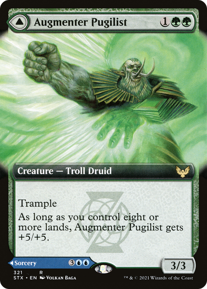 Augmenter Pugilist // Echoing Equation (STX-321) (Extended Art) [Strixhaven: School of Mages] Foil