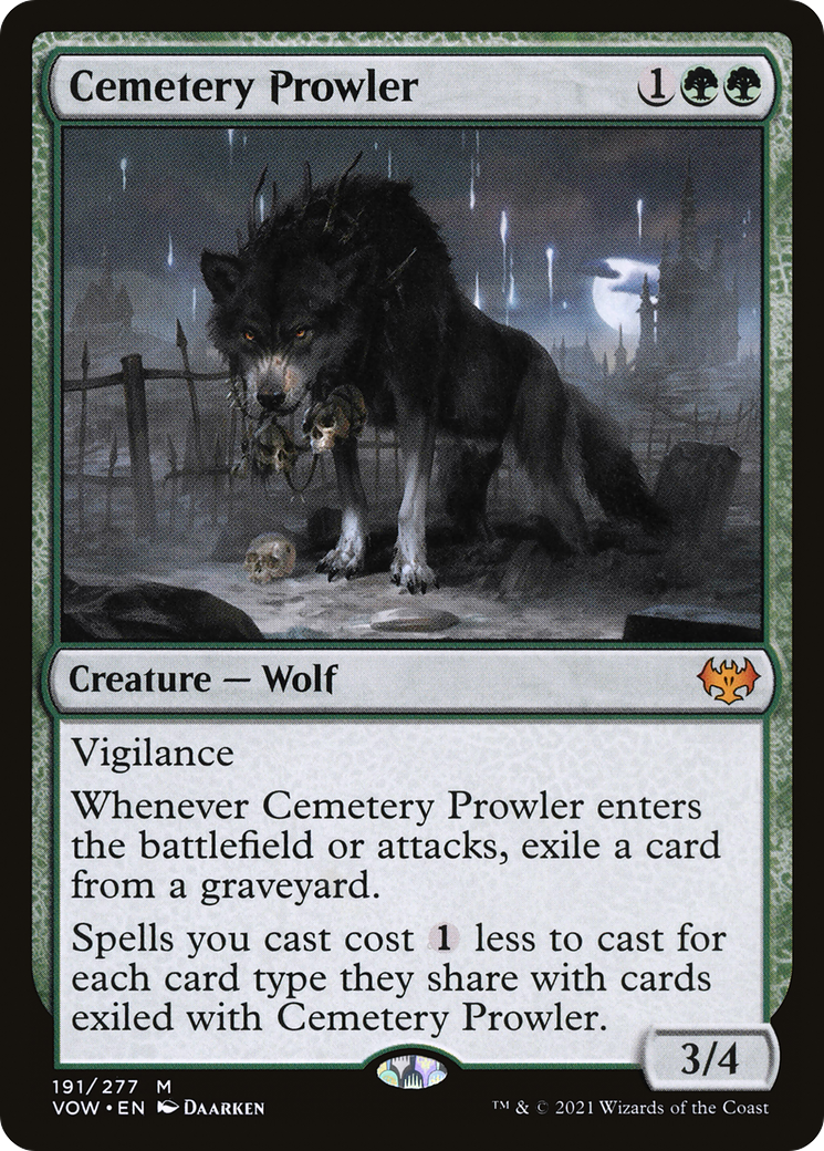 Cemetery Prowler (VOW-191) [Innistrad: Crimson Vow] Foil