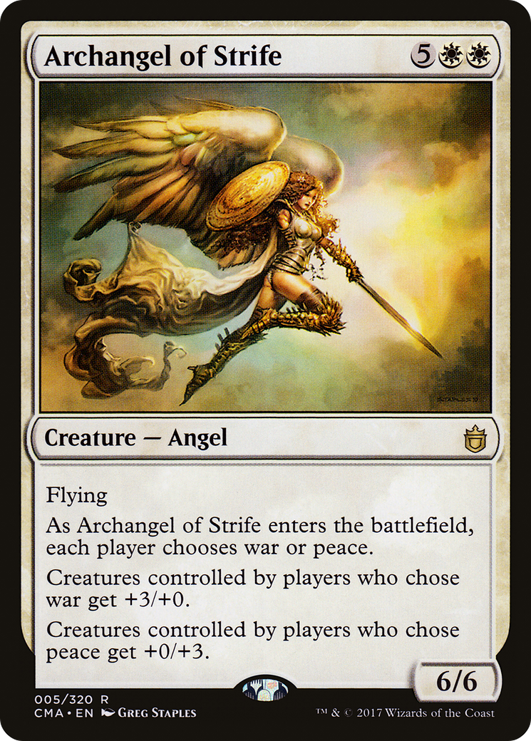 Archangel of Strife (CMA-005) [Commander Anthology]