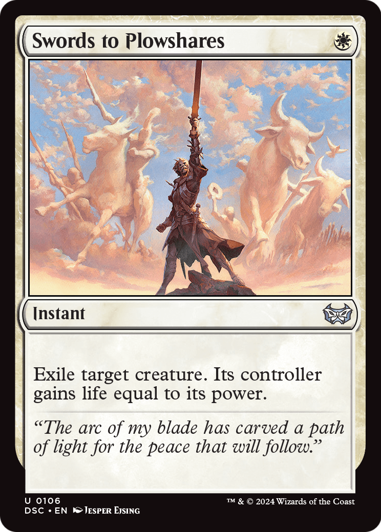 Swords to Plowshares (DSC-106) [Duskmourn: House of Horror Commander]