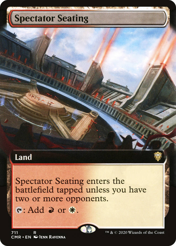 Spectator Seating (Extended Art) (CMR-711) [Commander Legends] Foil
