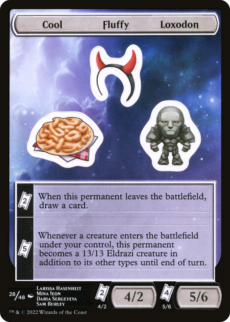 Cool Fluffy Loxodon (UNF-028) [Unfinity Sticker Sheets]
