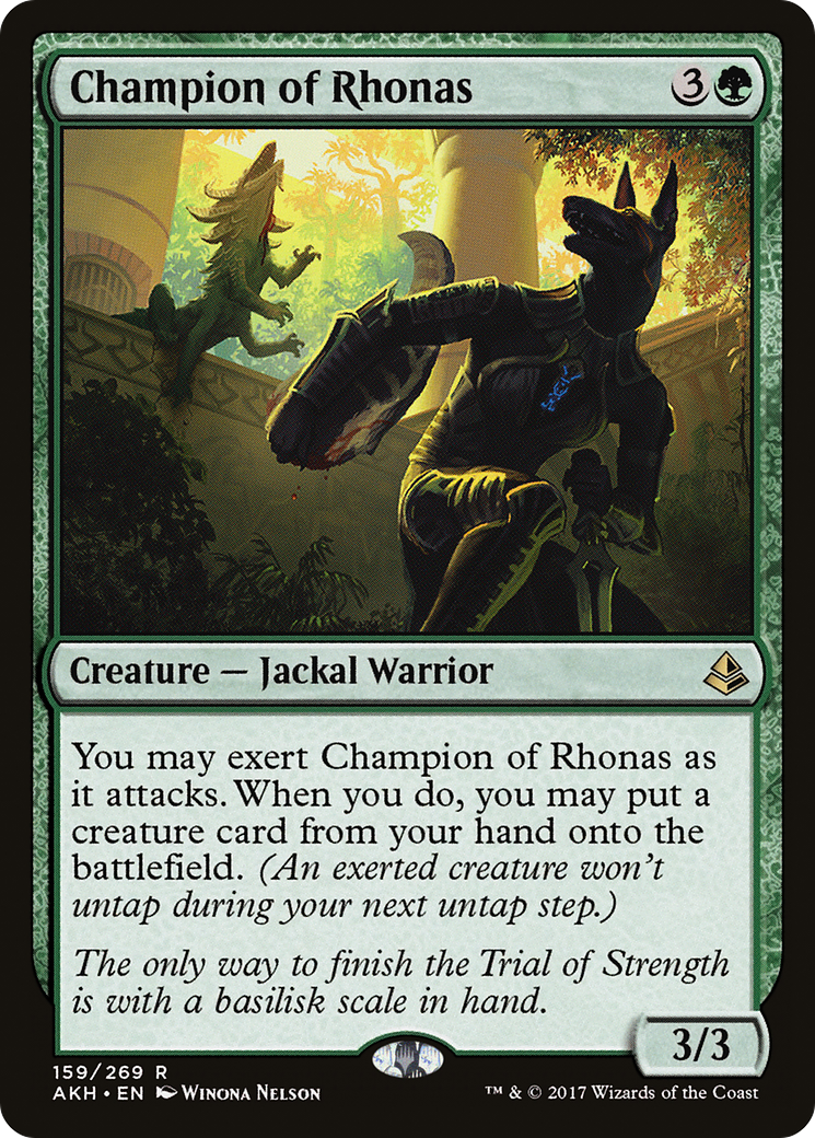 Champion of Rhonas (AKH-159) [Amonkhet]