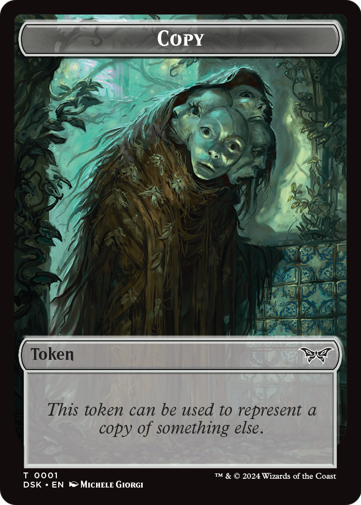 Copy Token (DSK-001) [Duskmourn: House of Horror Tokens]