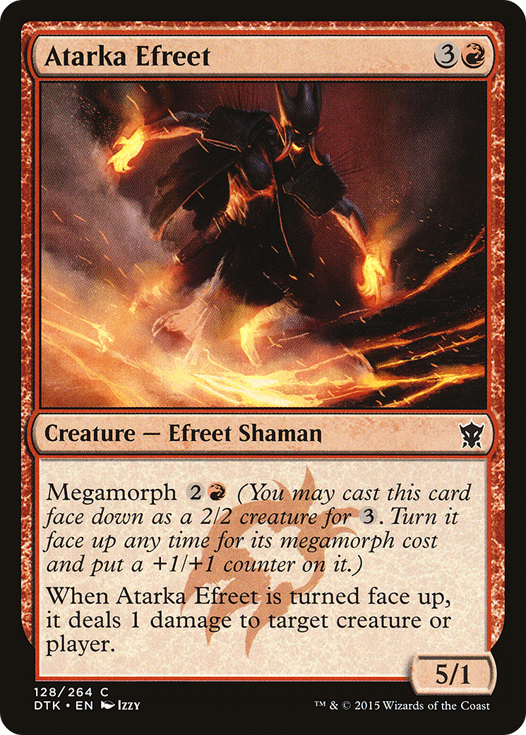 Atarka Efreet (DTK-128) [Dragons of Tarkir] Foil