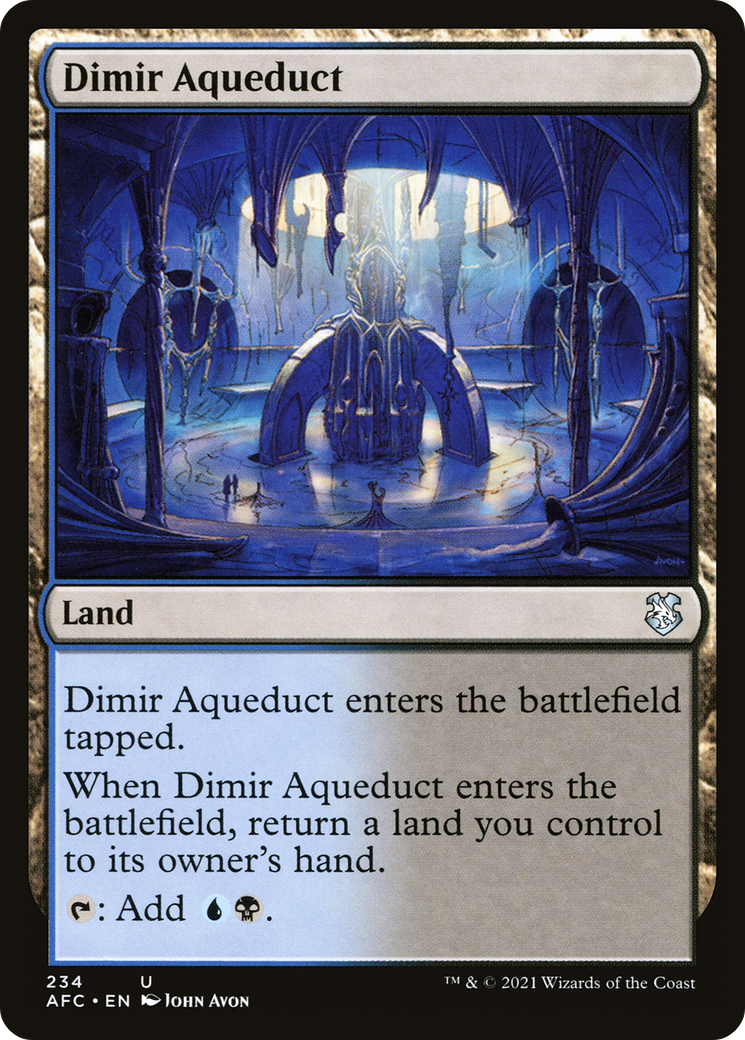 Dimir Aqueduct (AFC-234) [Forgotten Realms Commander]