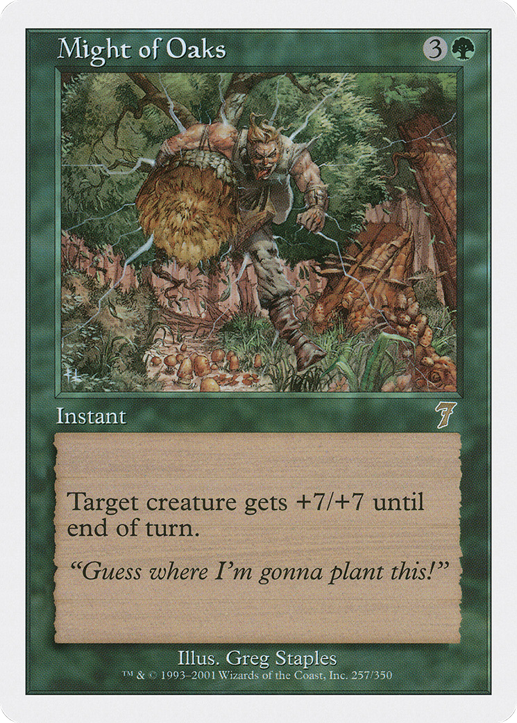 Might of Oaks (7ED-257) [7th Edition] Foil