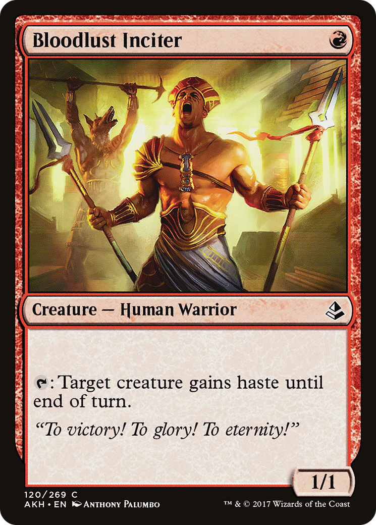 Bloodlust Inciter (AKH-120) [Amonkhet] Foil