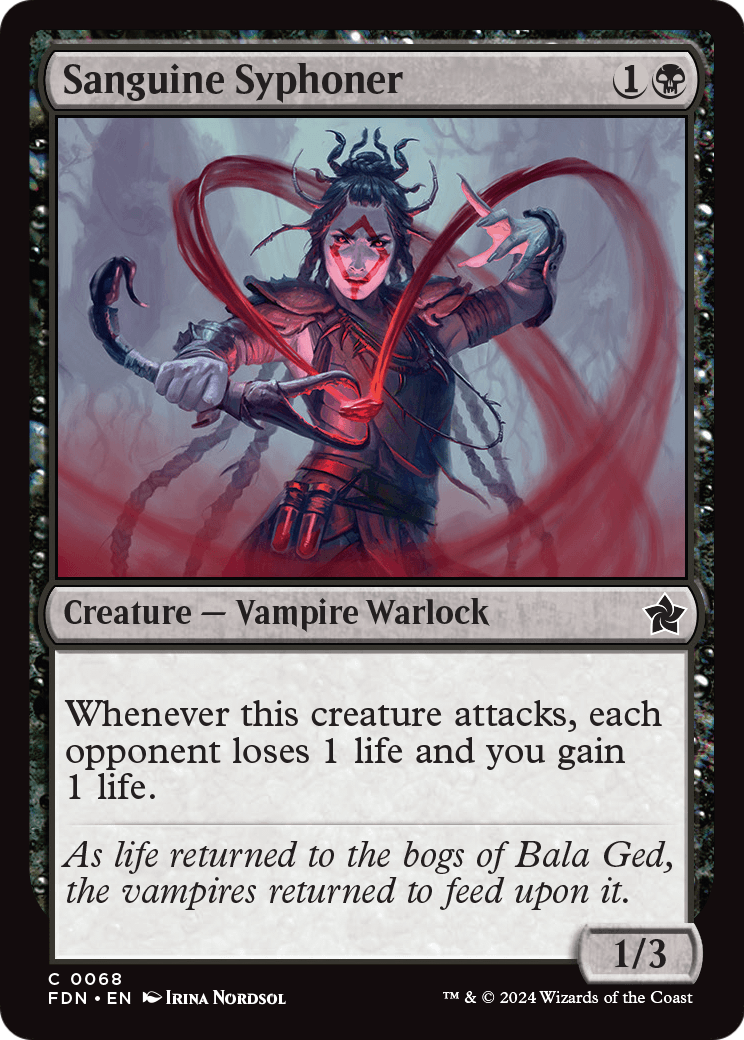 Sanguine Syphoner (FDN-068) [Foundations] Foil