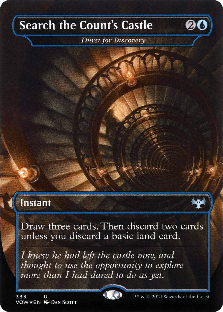 Search the Count's Castle - Thirst for Discovery (VOW-333) (Borderless) [Innistrad: Crimson Vow]