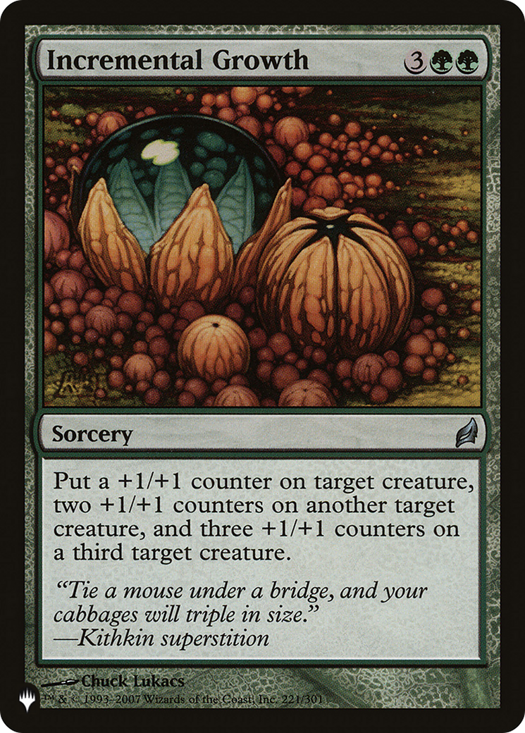 Incremental Growth (LIST-LRW-221) [The List]