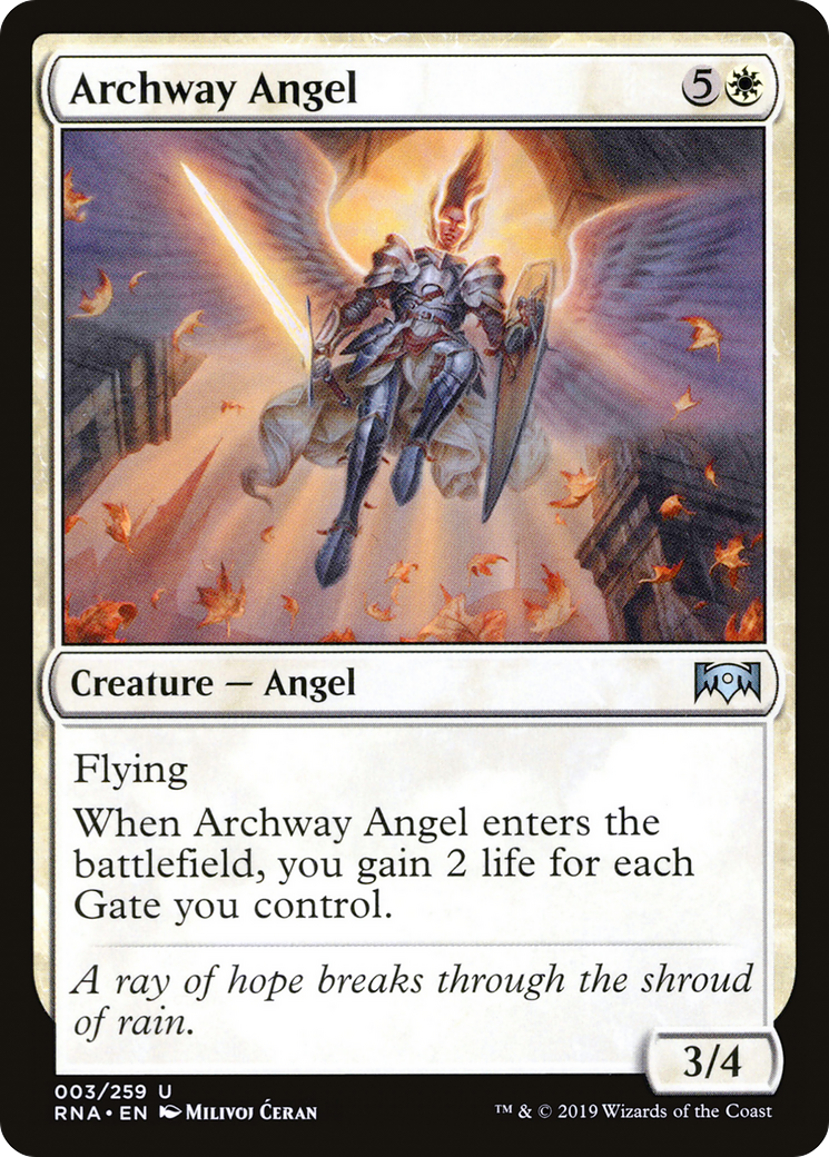 Archway Angel (RNA-003) [Ravnica Allegiance] Foil