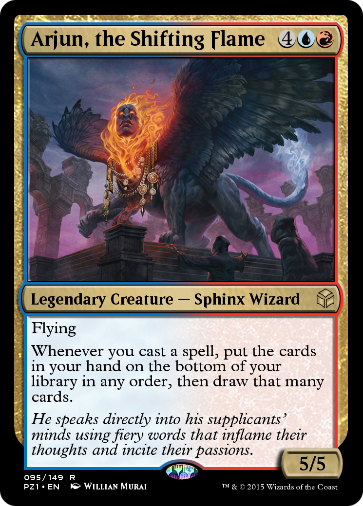 Arjun, the Shifting Flame (PZ1-095) [Legendary Cube Prize Pack]