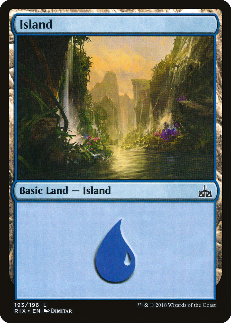 Island (RIX-193) [Rivals of Ixalan] Foil