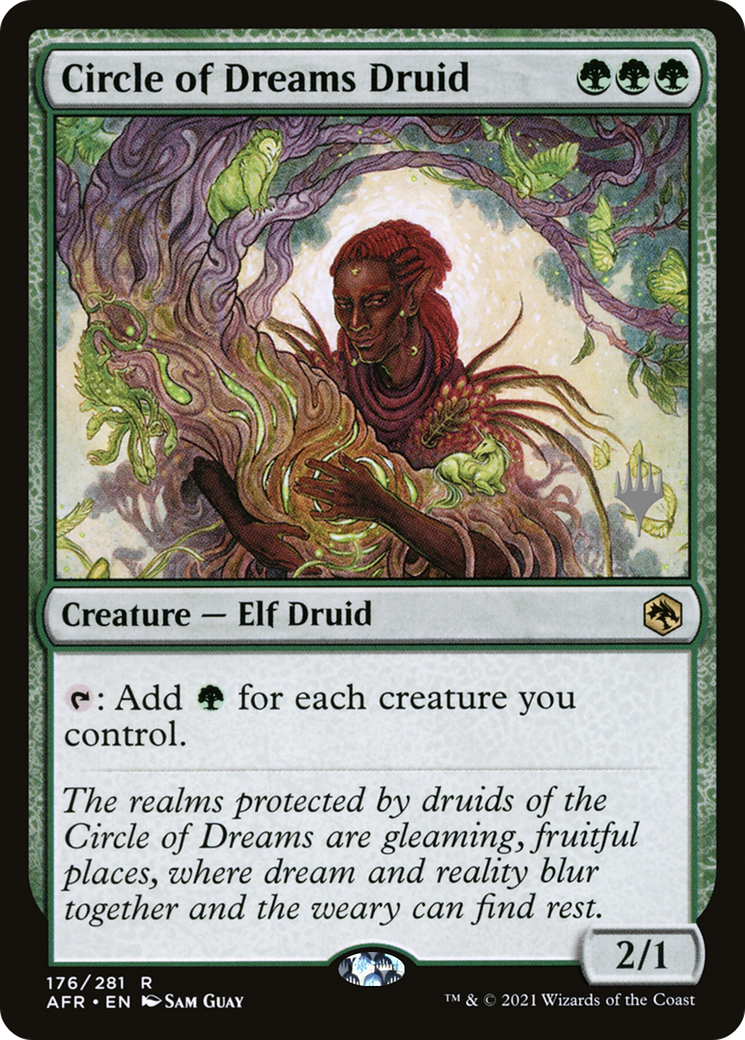 Circle of Dreams Druid (PPAFR-176) [Promo Pack: Adventures in the Forgotten Realms Promos] Foil