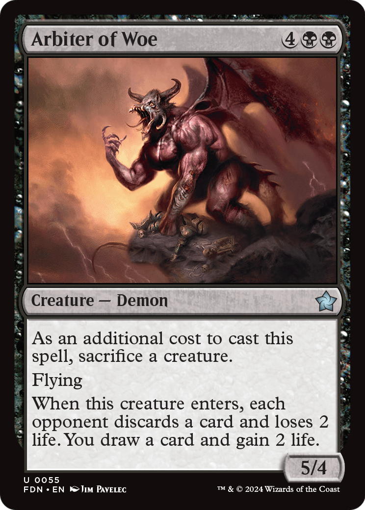 Arbiter of Woe (FDN-055) [Foundations] Foil