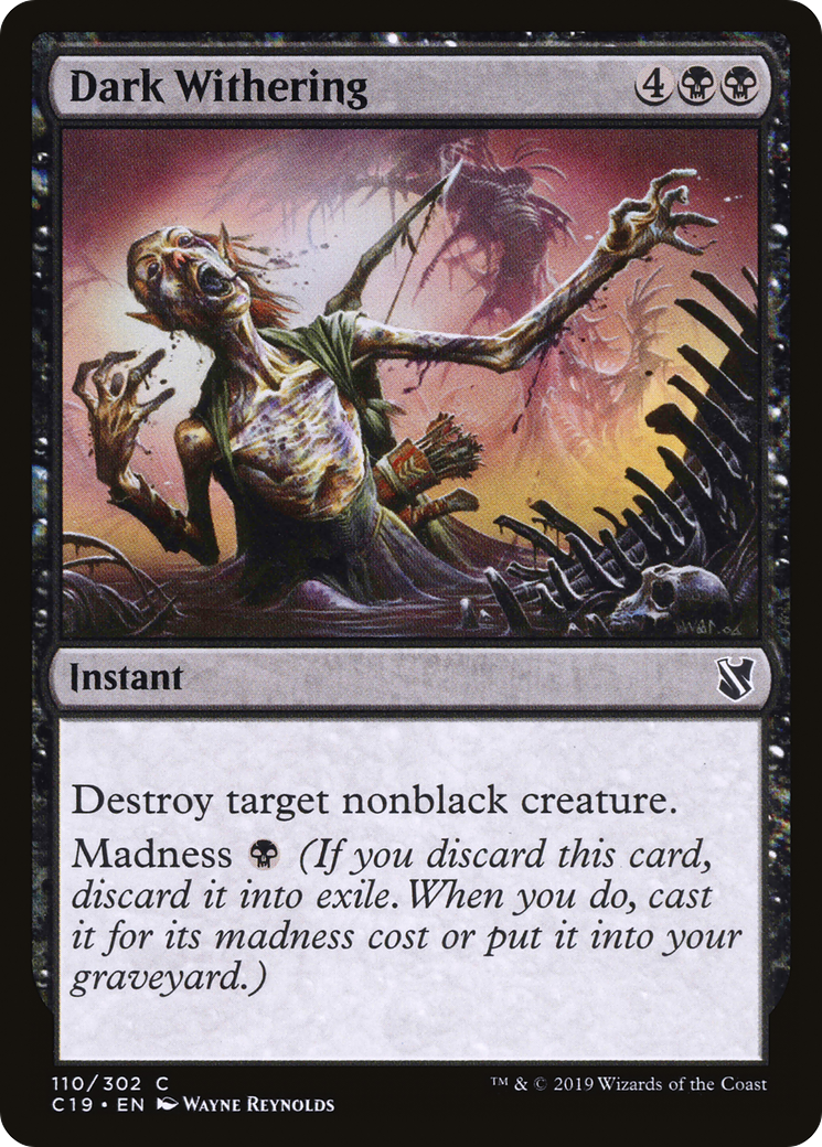 Dark Withering (C19-110) [Commander 2019]