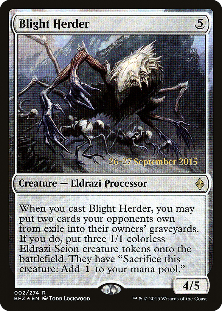 Blight Herder (PRE-02S) [Battle for Zendikar Promos] Foil