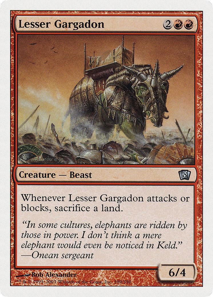 Lesser Gargadon (8ED-199) [8th Edition] Foil