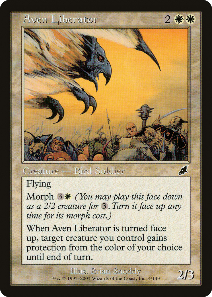 Aven Liberator (SCG-004) [Scourge] Foil