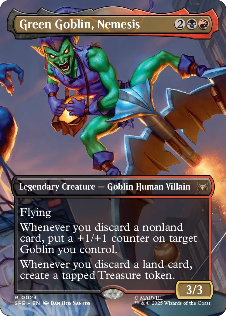 Green Goblin, Nemesis (Borderless) (SPE-023) [Marvel's Spider-Man: Eternal-Legal]