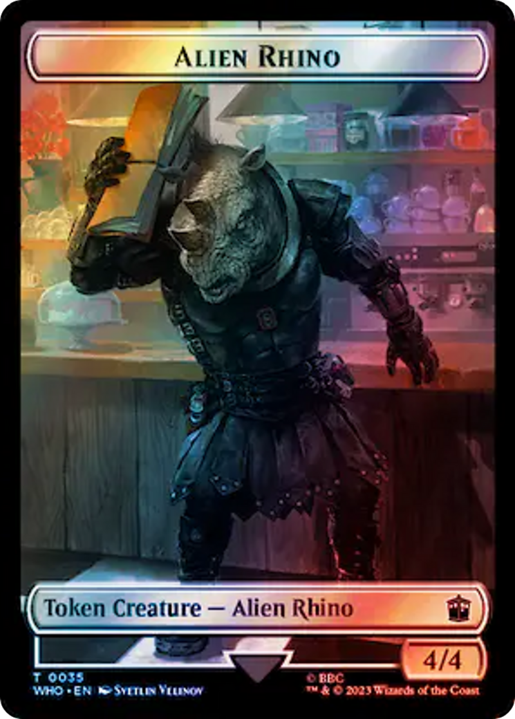 Alien Rhino (TWHO-035) [Doctor Who Tokens] Foil