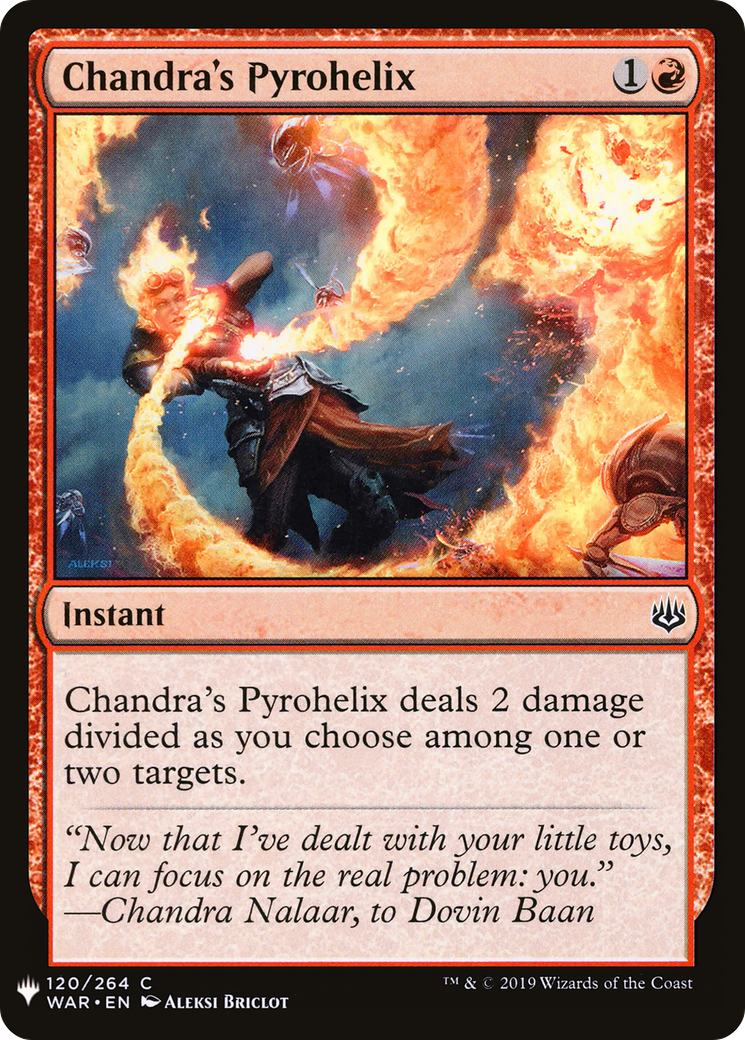 Chandra's Pyrohelix (LIST-WAR-120) [The List]