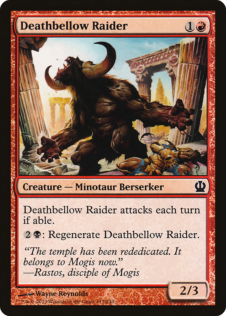 Deathbellow Raider (THS-117) [Theros] Foil