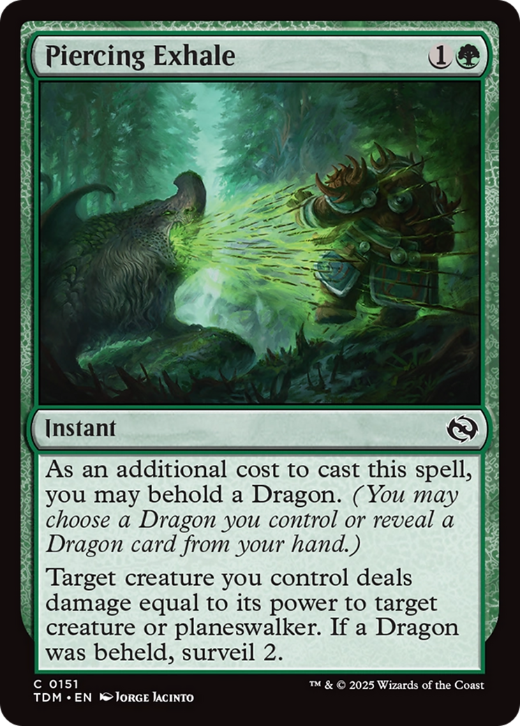 Piercing Exhale (TDM-151) [Tarkir: Dragonstorm]