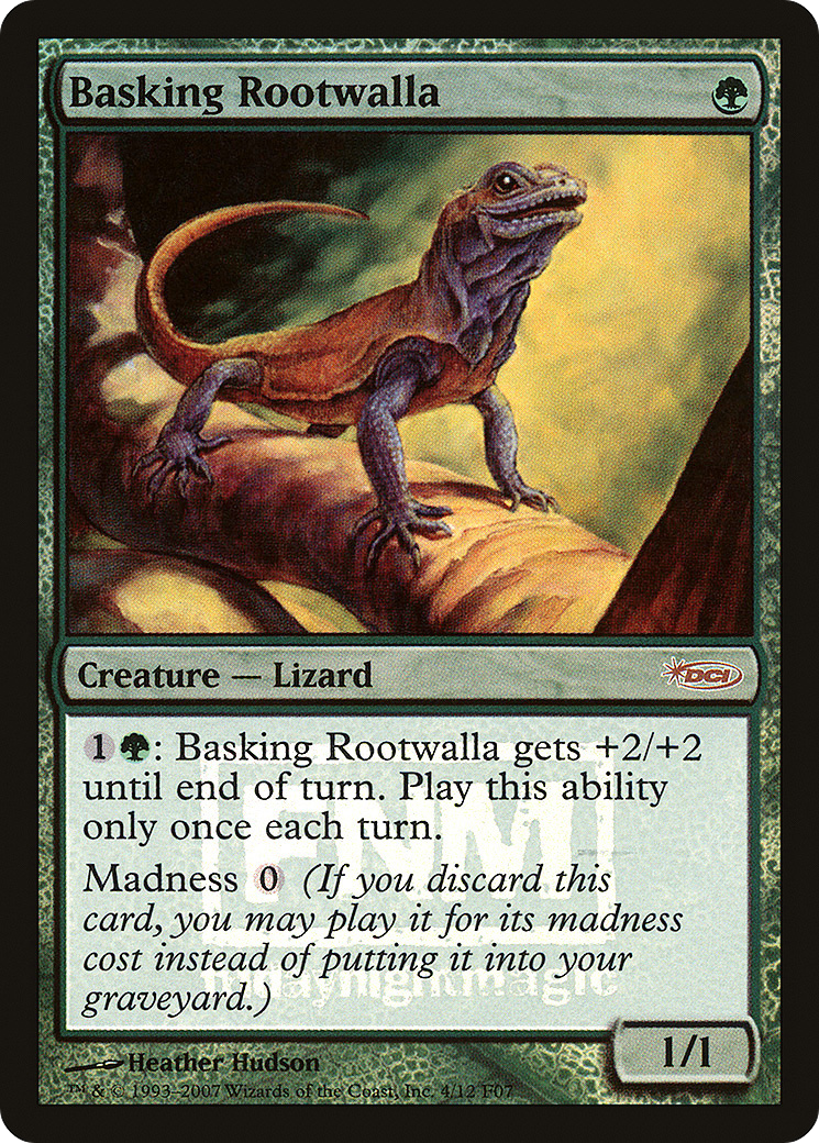 Basking Rootwalla (FNM-004) [Friday Night Magic 2007] Foil