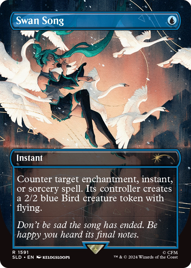 Swan Song (SLD-1591) (Borderless) [Secret Lair Drop]