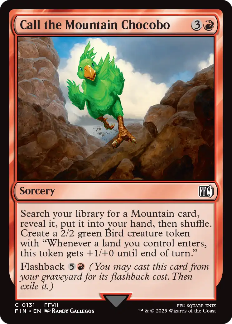 Call the Mountain Chocobo (FIN-131) [FINAL FANTASY]
