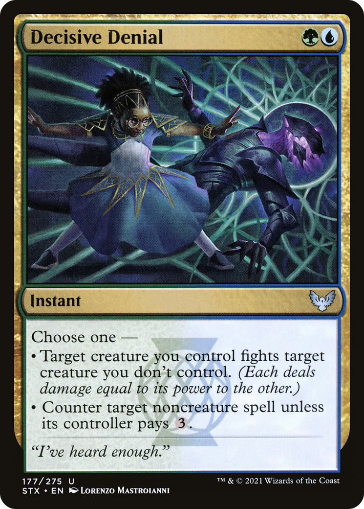 Decisive Denial (STX-177) [Strixhaven: School of Mages] Foil