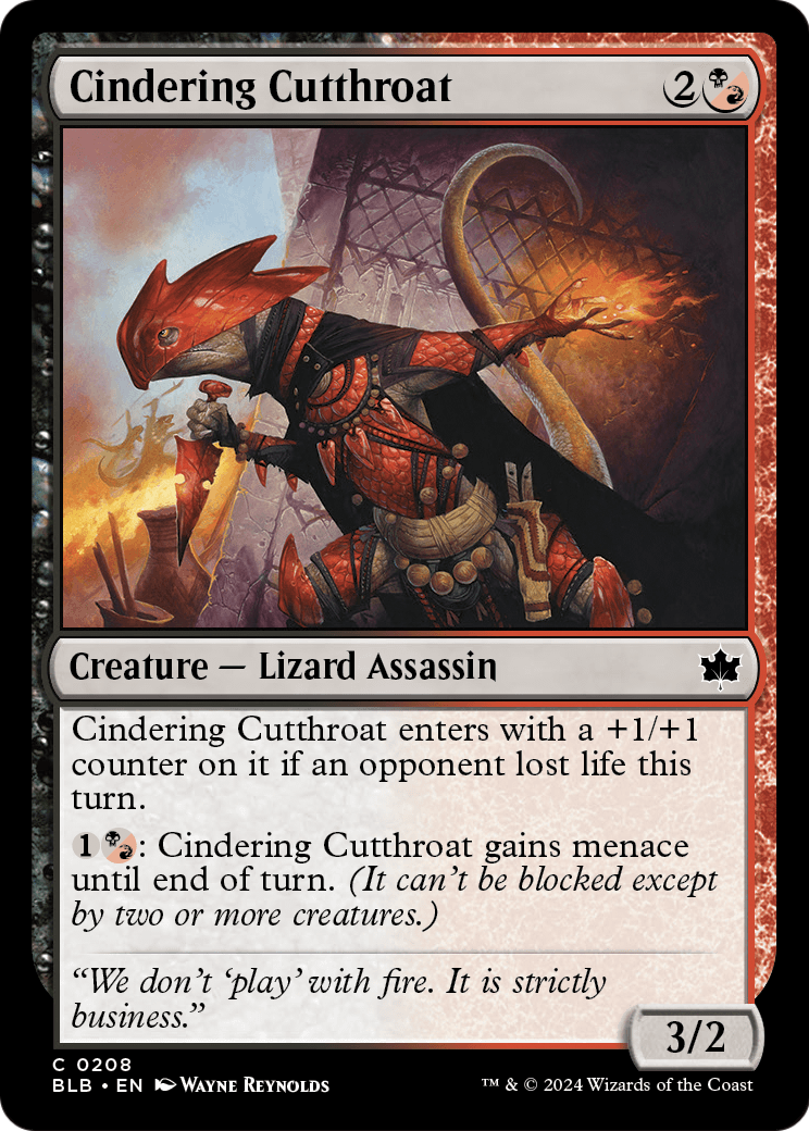 Cindering Cutthroat (BLB-208) [Bloomburrow]