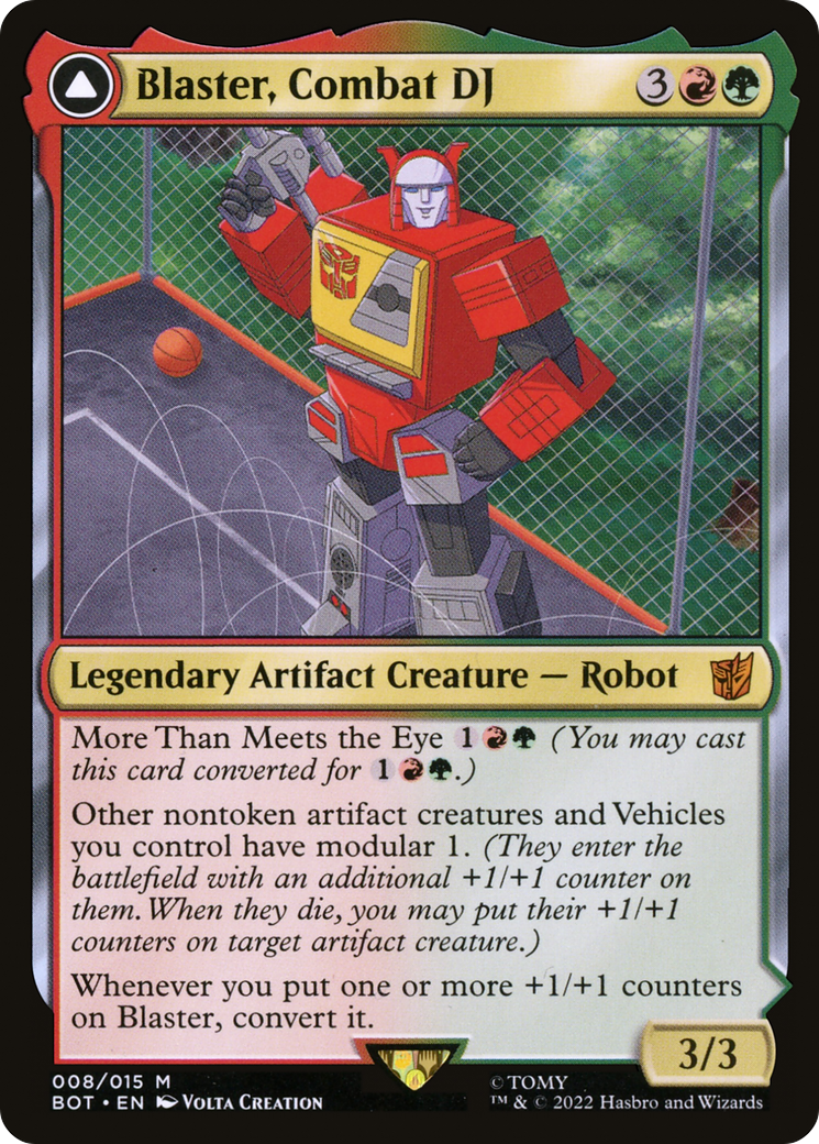 Blaster, Combat DJ (BOT-008) [Transformers]