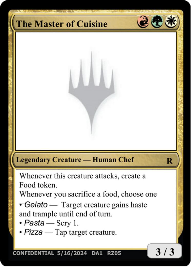 The Master of Cuisine (UNK-RZ05E) [Unknown Event]