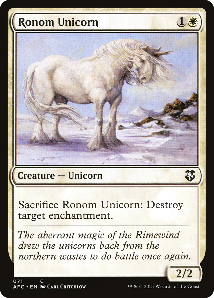 Ronom Unicorn (AFC-071) [Forgotten Realms Commander]