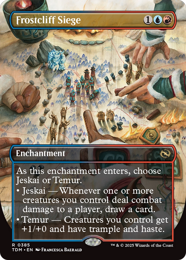 Frostcliff Siege (Borderless) (TDM-385) [Tarkir: Dragonstorm] Foil