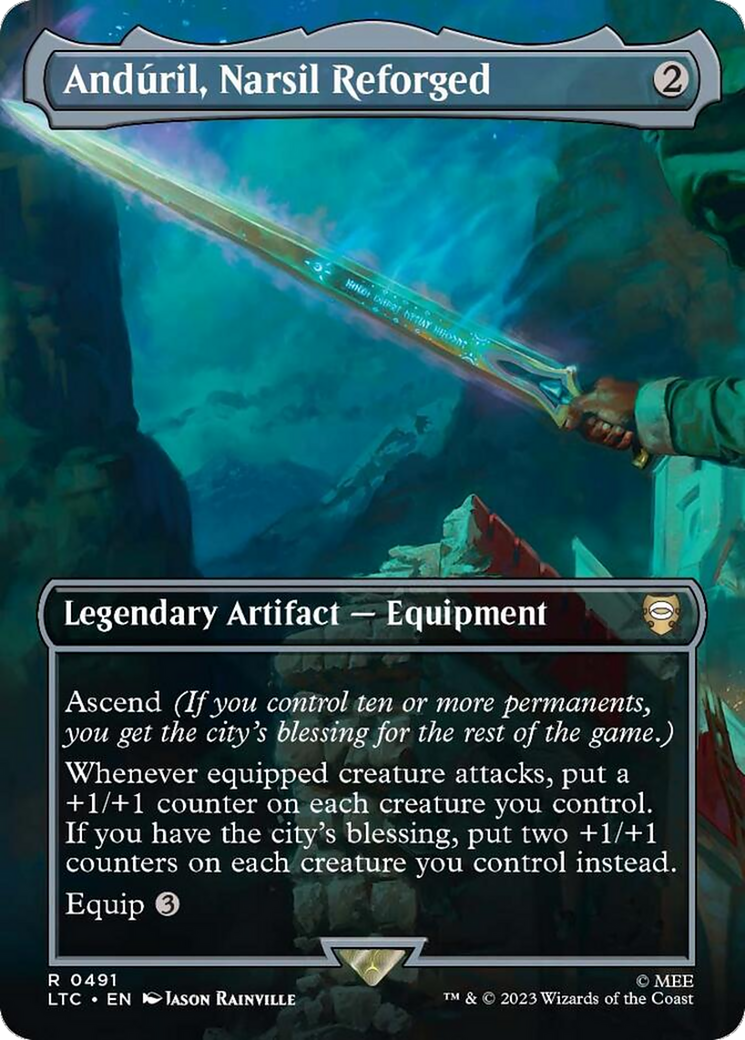 Anduril, Narsil Reforged (Borderless) (LTC-491) [Tales of Middle-earth Commander]