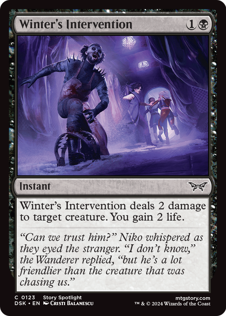 Winter's Intervention (DSK-123) [Duskmourn: House of Horror]