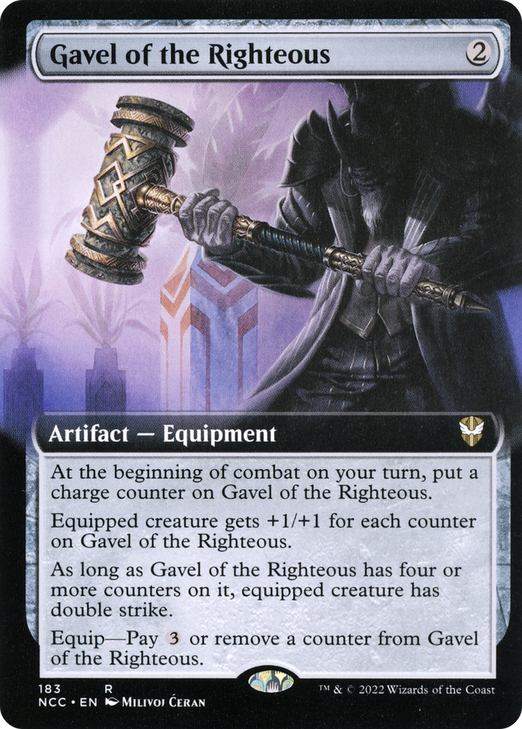 Gavel of the Righteous (Extended Art) (NCC-183) [New Capenna Commander]